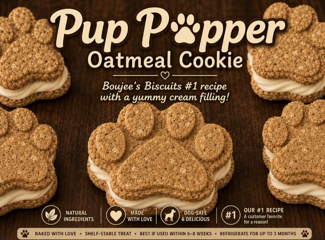 Pup Popper Oatmeal Cookies