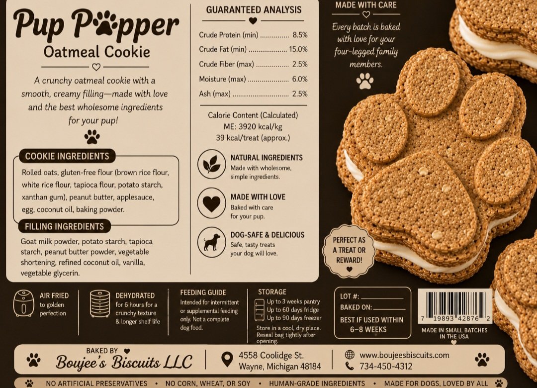 Pup Popper Oatmeal Cookies - Image 2